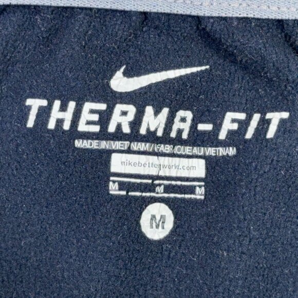Nike Therma Fit Knockout Jogger Pants Mens M Navy Blue Fleece Workout 379431-477 - Picture 3 of 15